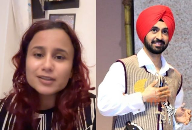 Diljit Dosanjh Gets Criticized by Indian Influencer Saumya Sahni