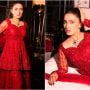 Ayeza Khan Impresses Fans with Stylish Red Dress