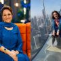 Bushra Ansari takes on Dubai’s famous glass slide: A thrill to remember