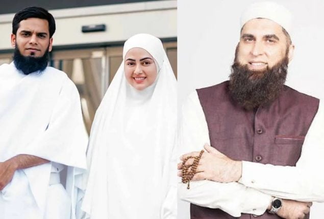 Sana Khan Touched by Husband’s Prayers for Late Junaid Jamshed