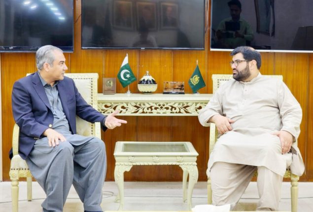 Mohsin Naqvi meets with ANP President Aimal Wali Khan