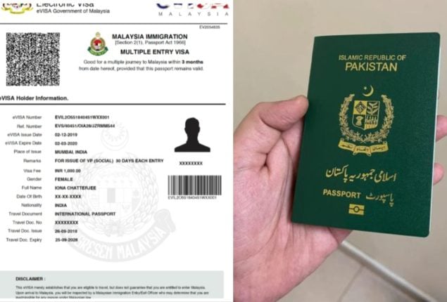 Malaysia visit visa fee in Pakistan