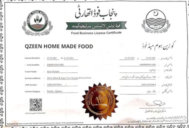 Punjab Food Authority license fee for marriage halls – Sept 2024