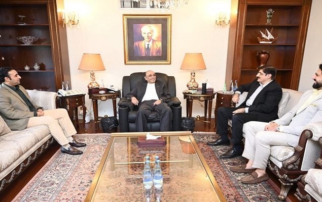 Sindh CM Murad meets President Zardari, PM Shehbaz