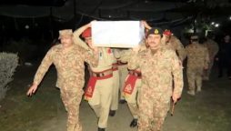 Martyred Army officer, two soldiers laid to rest