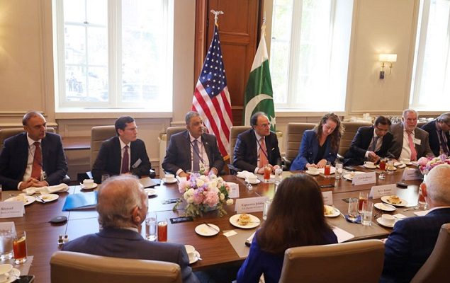 Aurangzeb invites US firms, investors to explore opportunities in Pakistan