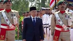 Malaysian PM Anwar Ibrahim given guard of honour at PM House  