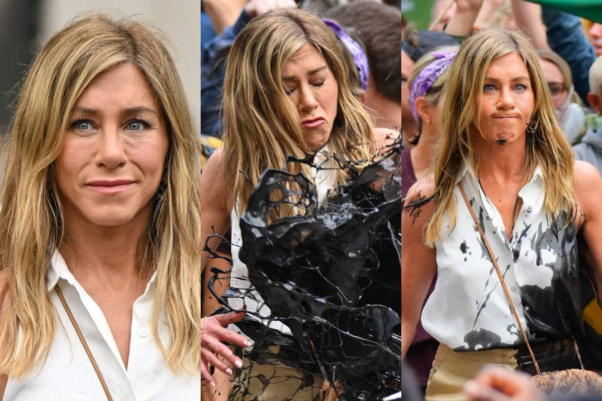 Jennifer Aniston reveals she gets crazy responses to her viral oil splash photos