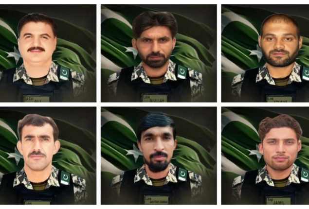 Lt Col among six soldiers martyred in North Waziristan