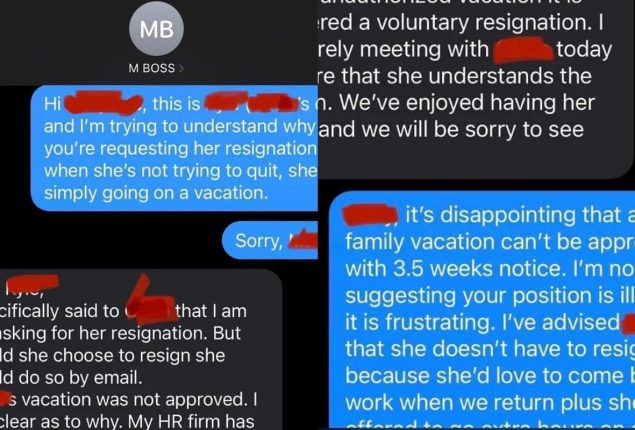 Man Messaging Daughter’s Manager to Accept Her leaves Sparks Online Debate