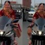 Watch: Bride riding a sports bike in red lehenga goes viral