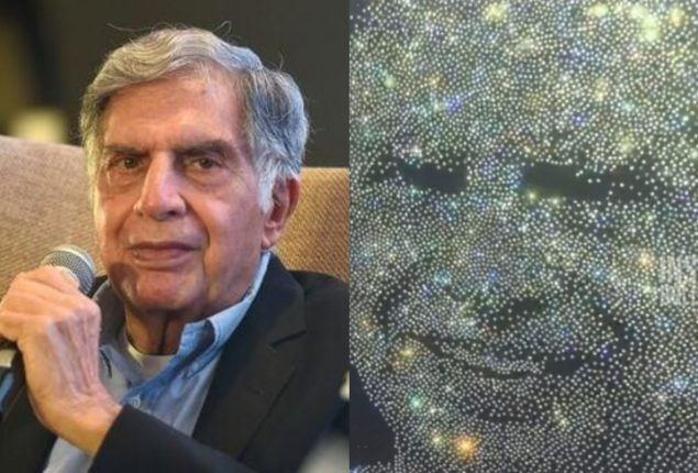 Ratan Tata's diamond portrait takes the internet by storm