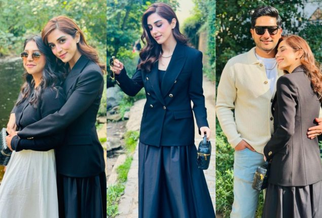 Maya Ali shared cherished family moments during her UK visit