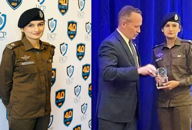 Punjab Police’s SP Beenish Fatima wins international award