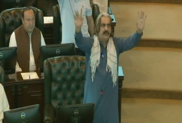 CM Gandapur reappears in KP assembly after recent 'disappearance'
