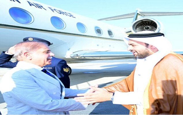 PM Shehbaz arrives Doha on two-day official visit