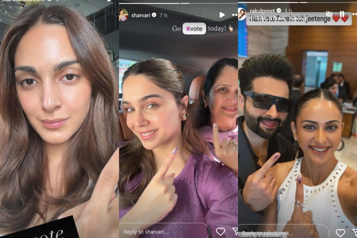 Bollywood Celebrities show off inked fingers after voting in Maharashtra elections 2024