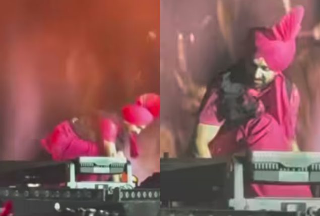 Diljit Dosanjh falls on stage during live concert; fans link it to his previous stumble
