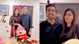 Iqrar Ul Hassan and Aroosa Khan celebrate their first wedding anniversary
