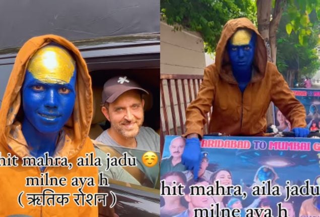 Hrithik Roshan meets fan dressed as Jadu who camped outside his home for days