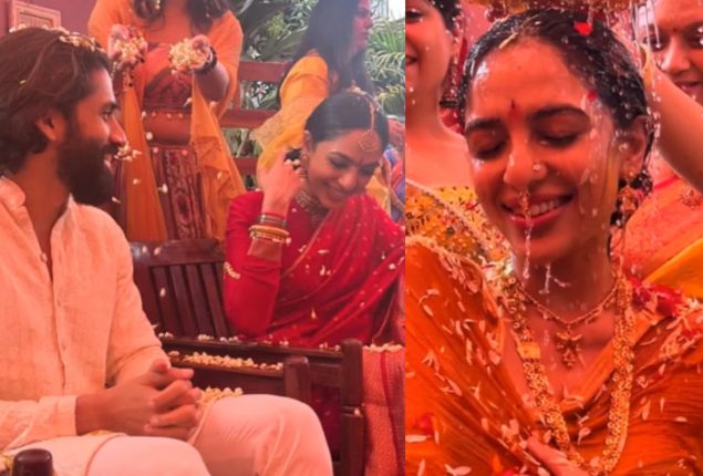 Naga Chaitanya, Sobhita Dhulipala kick off wedding celebrations with haldi ceremony