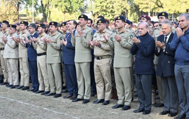 PM Sharif, COAS Gen Munir attend funeral prayers of Rangers personnel 