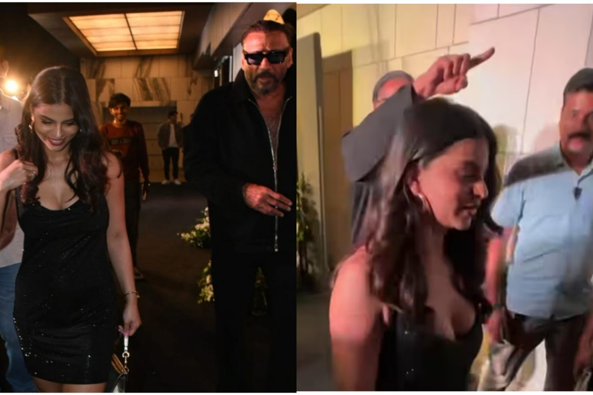 WATCH: Suhana Khan protected by Jackie Shroff after paparazzi incident