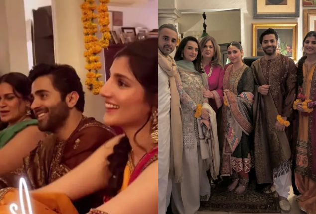 Inside glimpse of Sheheryar Munawar and Maheen Siddiqui’s dholki night