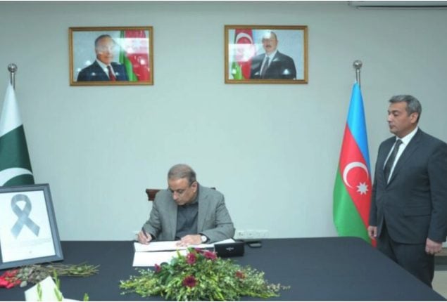 Aleem Khan condoles with Azerbaijani ambassador over Plane Crash tragedy