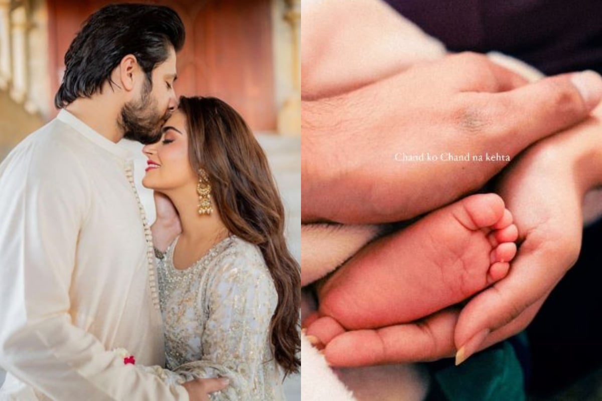 Hiba Bukhari and Arez Ahmed blessed with a baby girl, named her ‘AYNUR’