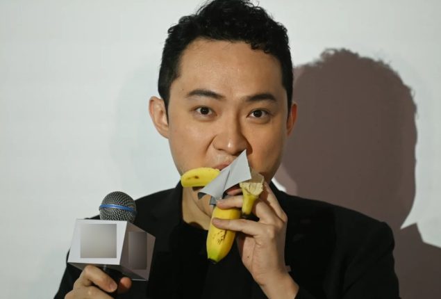 Crypto entrepreneur Justin Sun eats famous $6.2 million-worth banana art piece