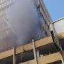 Fire erupts at Rimpa Plaza on MA Jinnah road in Karachi