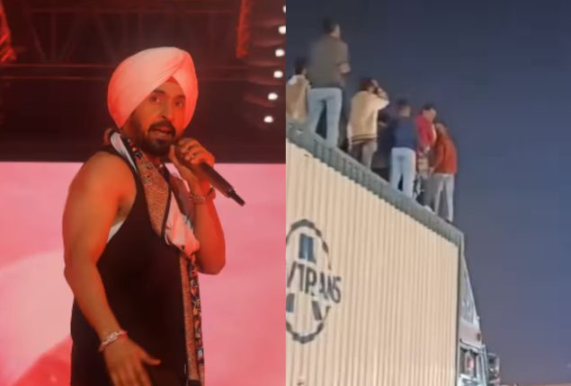 Diljit Dosanjh’s concert inspires fans to find unconventional viewing spots