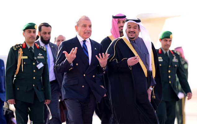 PM Shehbaz arrives in KSA to attend ‘One Water Summit’