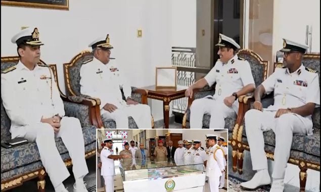 Naval Chief Admiral Naveed Ashraf visits Oman, discusses security situation in Indian Ocean