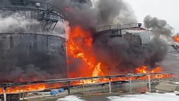 Drone attack sets Russian oil depot on fire, reports claim