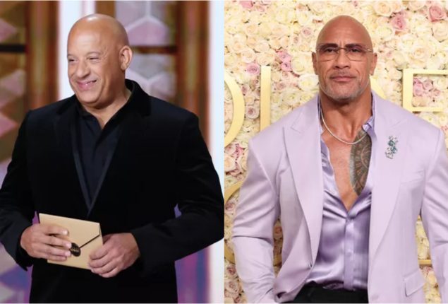 Golden Globes 2025: Vin Diesel and Dwayne Johnson’s awkward encounter after their feud