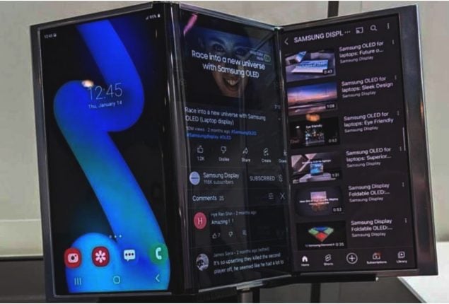 Samsung tri-fold phone