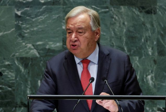 UN chief urges world support for Middle East amid turbulent period