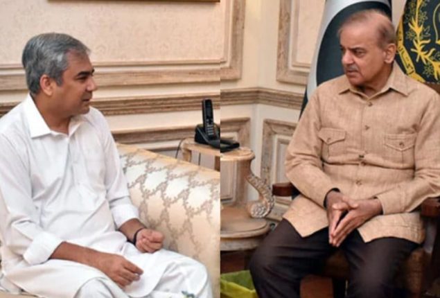 Interior Minister Naqvi briefs PM Shehbaz about US visit