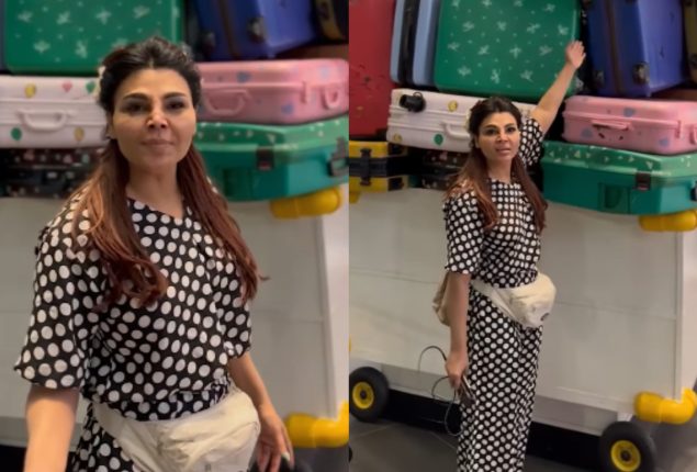 Is Rakhi Sawant landed on Lahore airport to meet Hania Aamir?