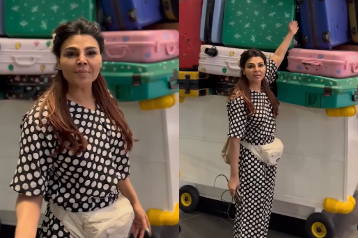 Is Rakhi Sawant landed on Lahore airport to meet Hania Aamir?