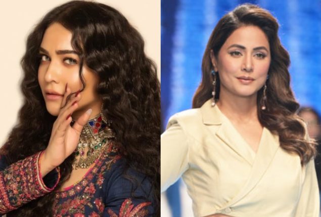 Indian actress Hina Khan thanks Humaima Malick for her prayers and support