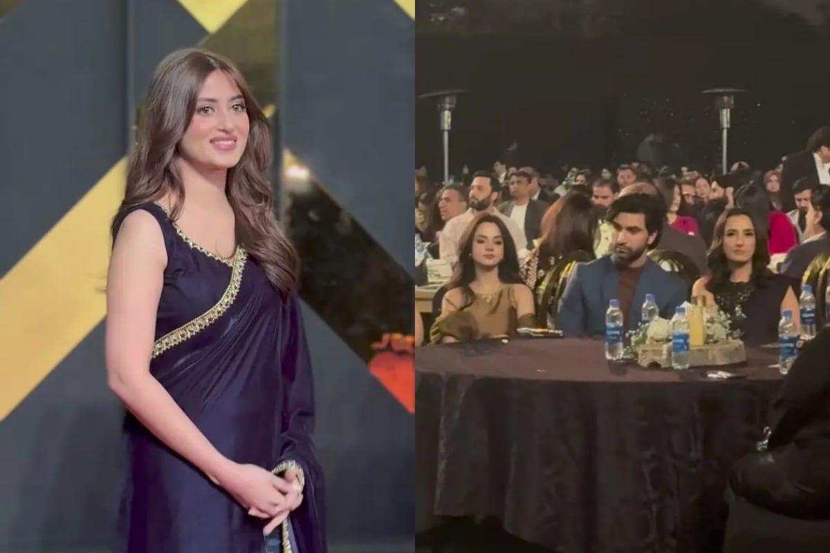 Sajal Aly and Ahad Raza Mir reunite on stage: Fans react to their reunion