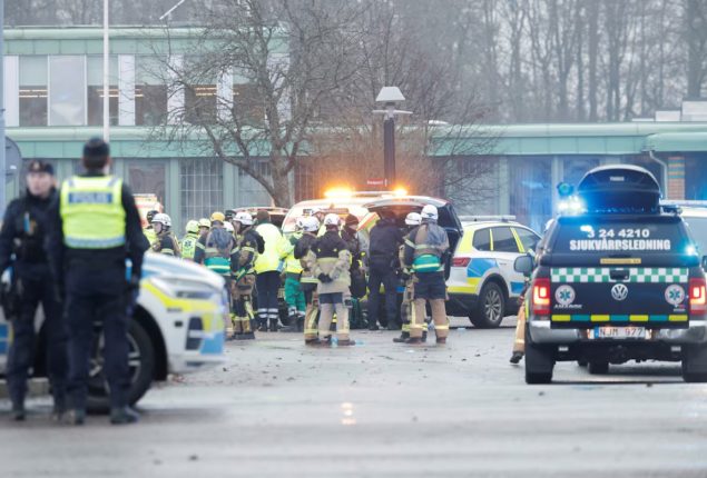Swedish Police confirm five people shot in Orebro school attack