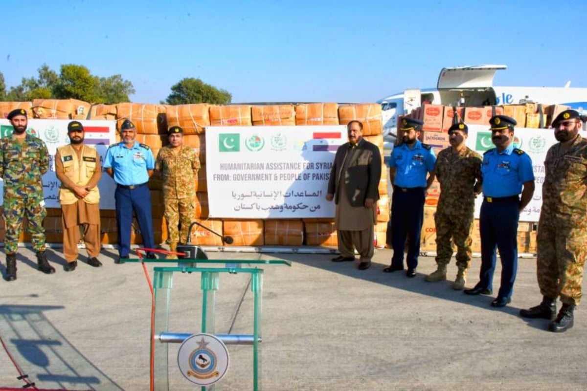 Pakistan dispatches aid shipment for Lebanon, Gaza, Syria