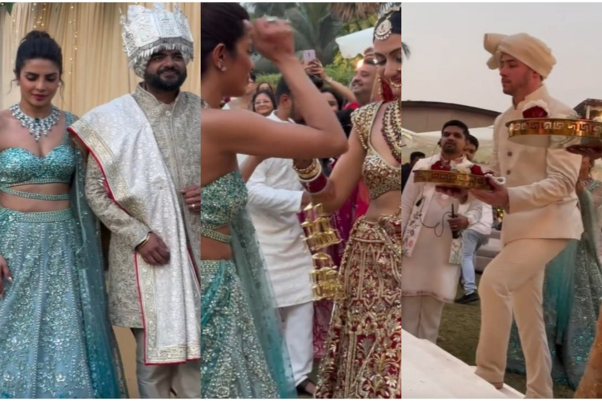 Priyanka Chopra walks her brother Siddharth down the aisle, Nick Jonas performs Jiju duties