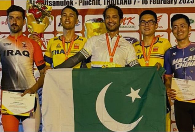 Ali Ilyas Clinches Gold for Pakistan at Asian Road Cycling Championship