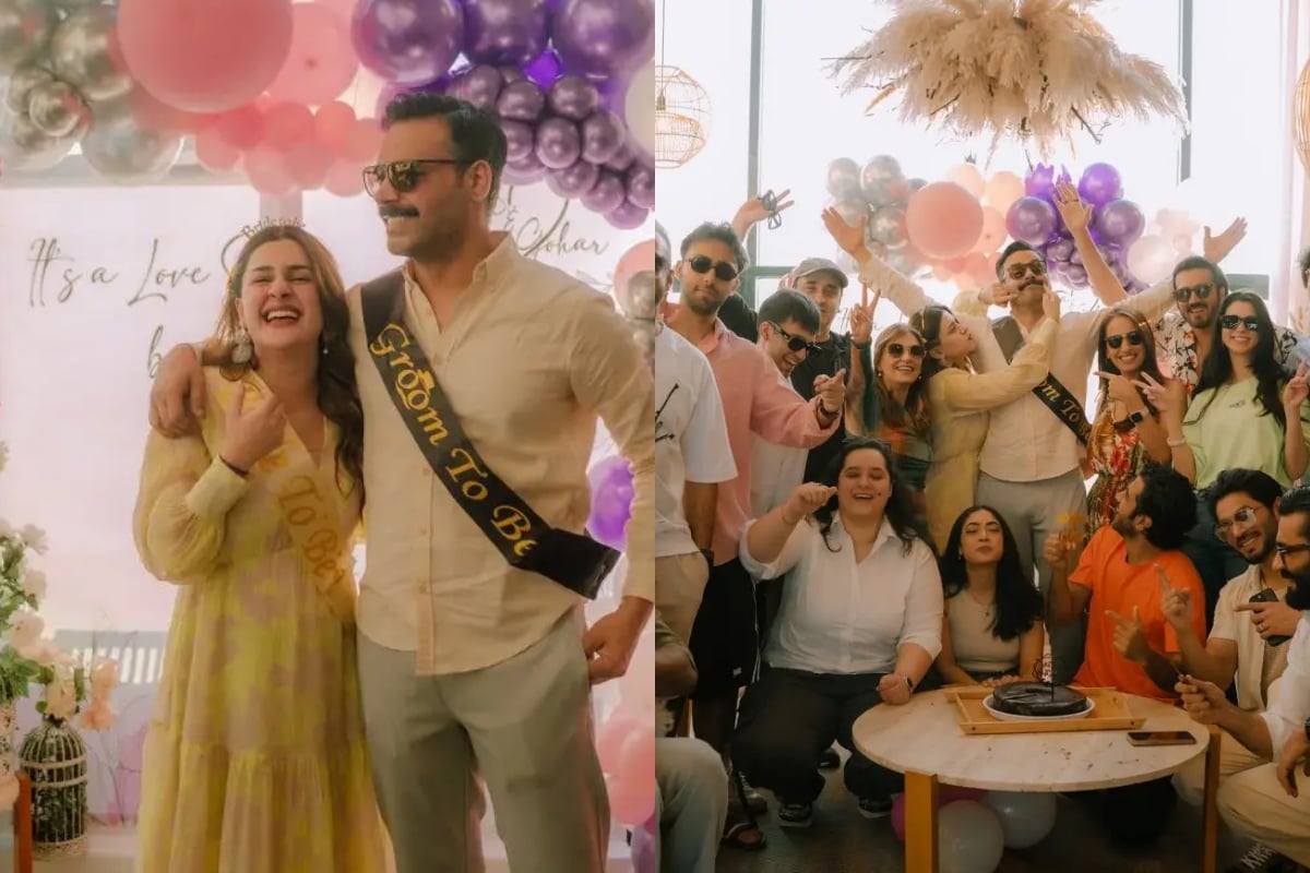 Watch: Kubra Khan & Gohar Rasheed celebrate their ‘Bridal and Groom Shower party’