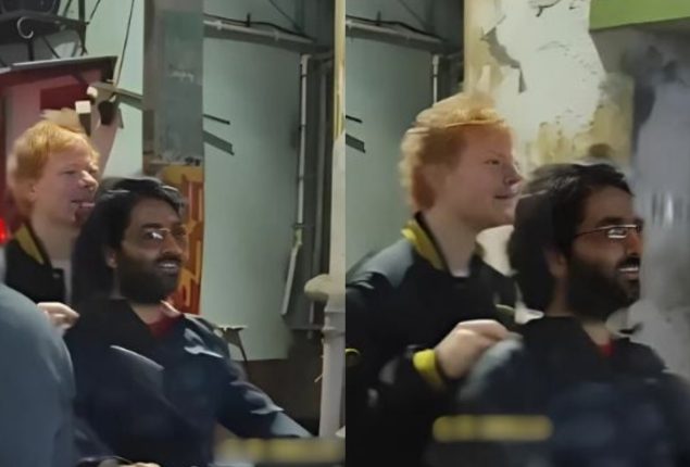 British singer Ed Sheeran enjoys scooter ride with Arijit Singh in India: Watch